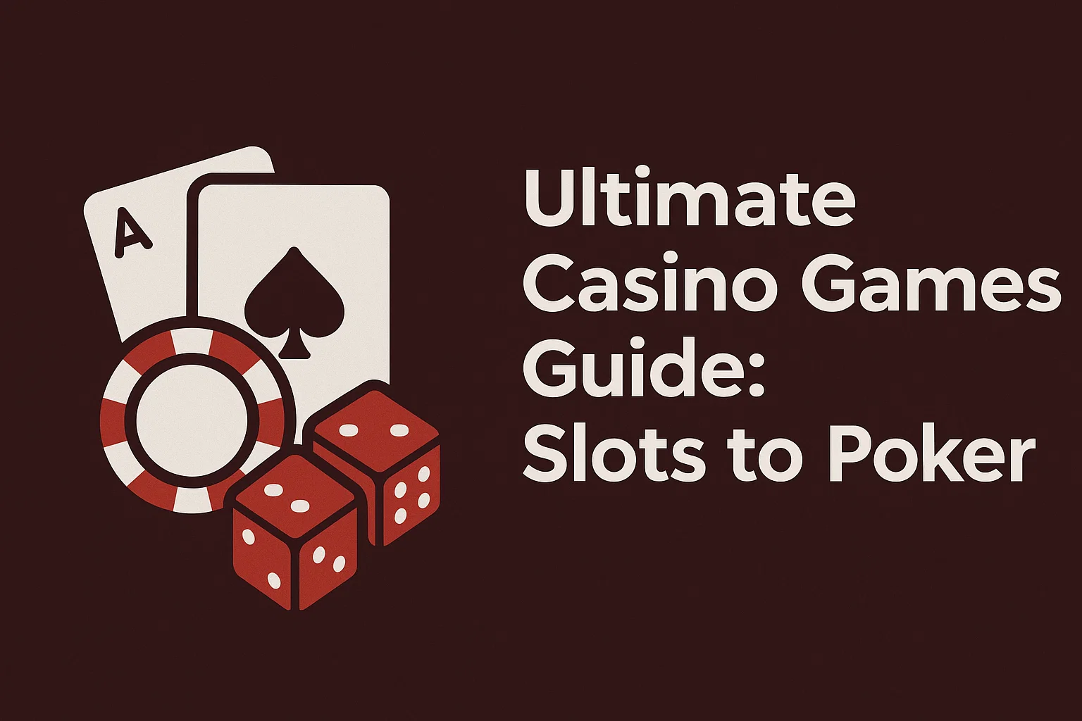 Ultimate Casino Games Guide: Slots to Poker