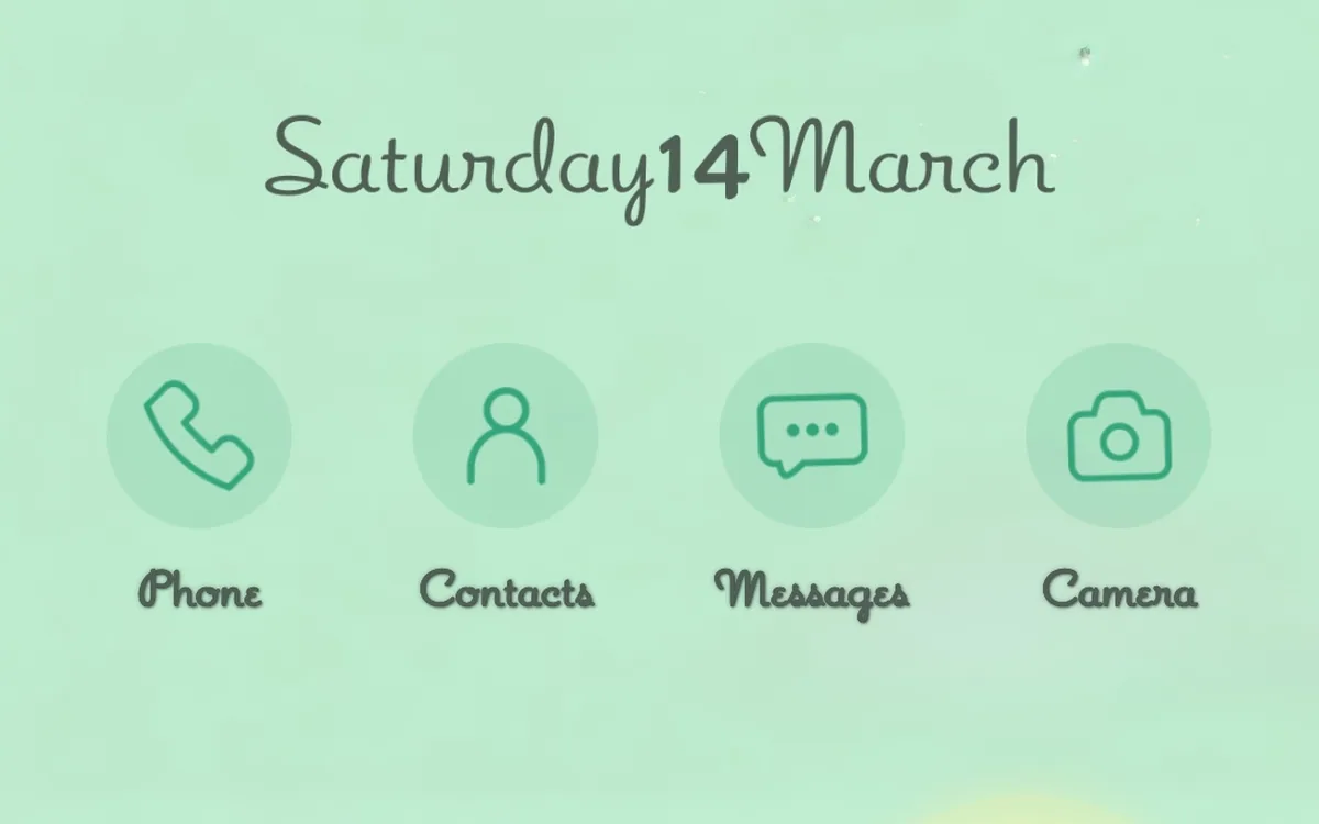 Customized Android 16 Home Screen